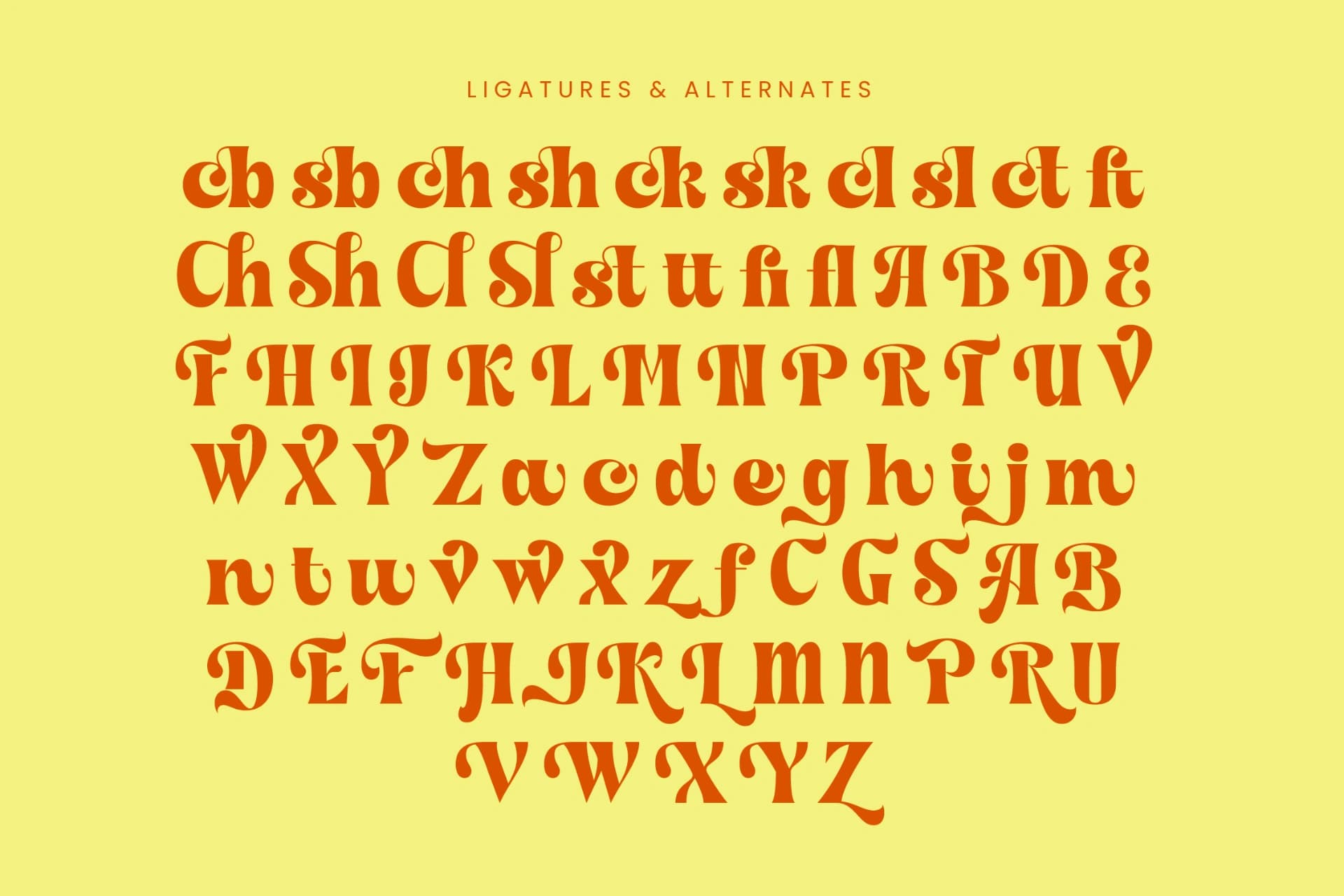 Preview 18 for Shyne Roska - Groovy Serif Display Font