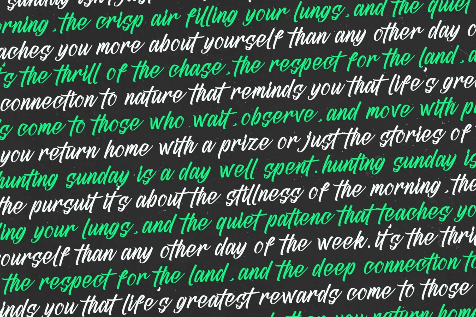 Preview 11 for Juntink Sunday - Bold Calligraphy Font
