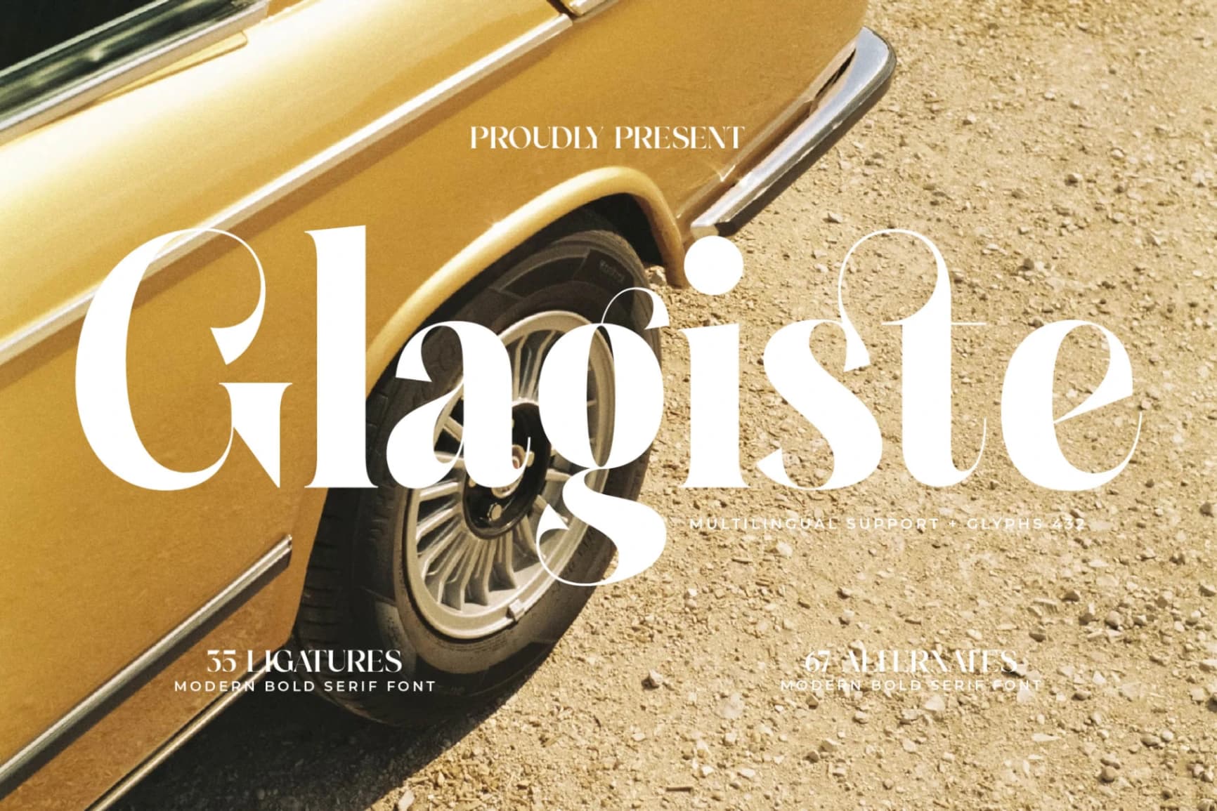 Preview 1 for Glagiste - Modern Bold Serif Font