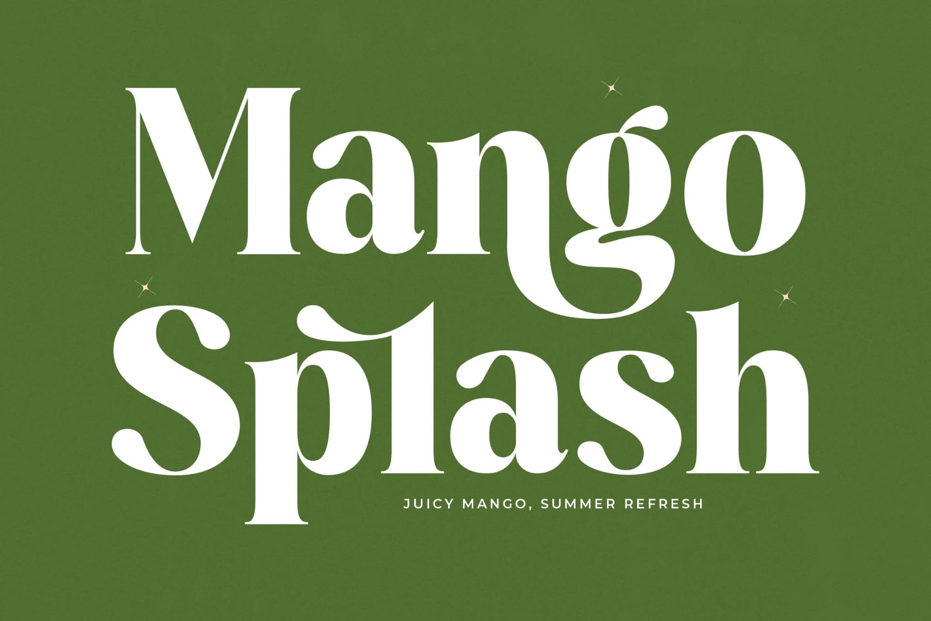 Preview 4 for Mango Jungle - Modern Bold Serif Font