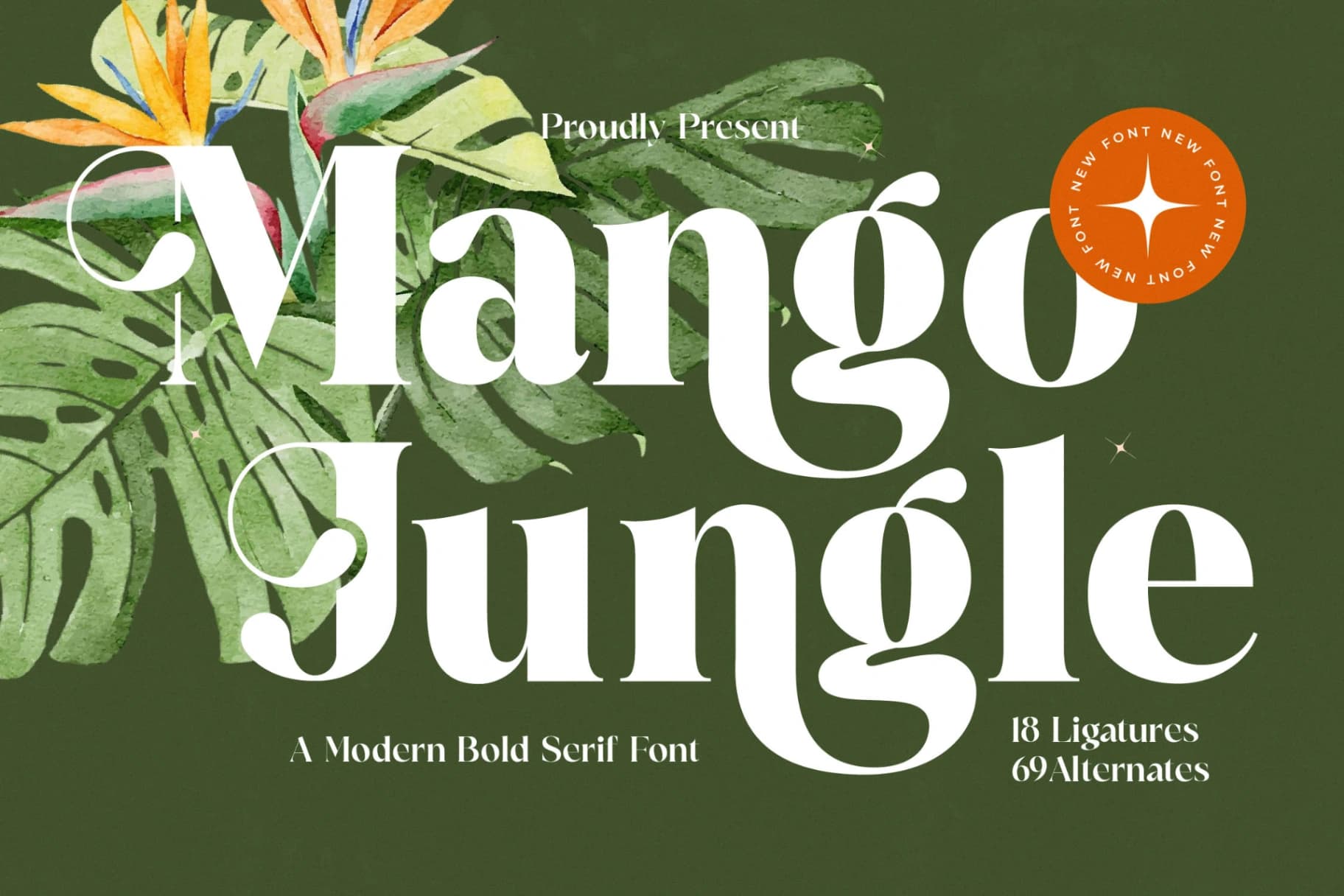 Preview 1 for Mango Jungle - Modern Bold Serif Font