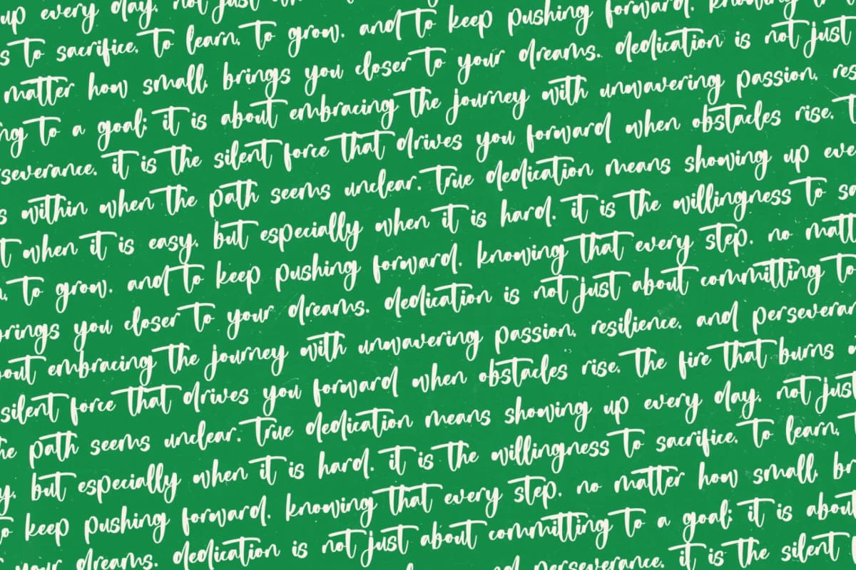 Dedicate - Bold Handwritten Font font preview 17