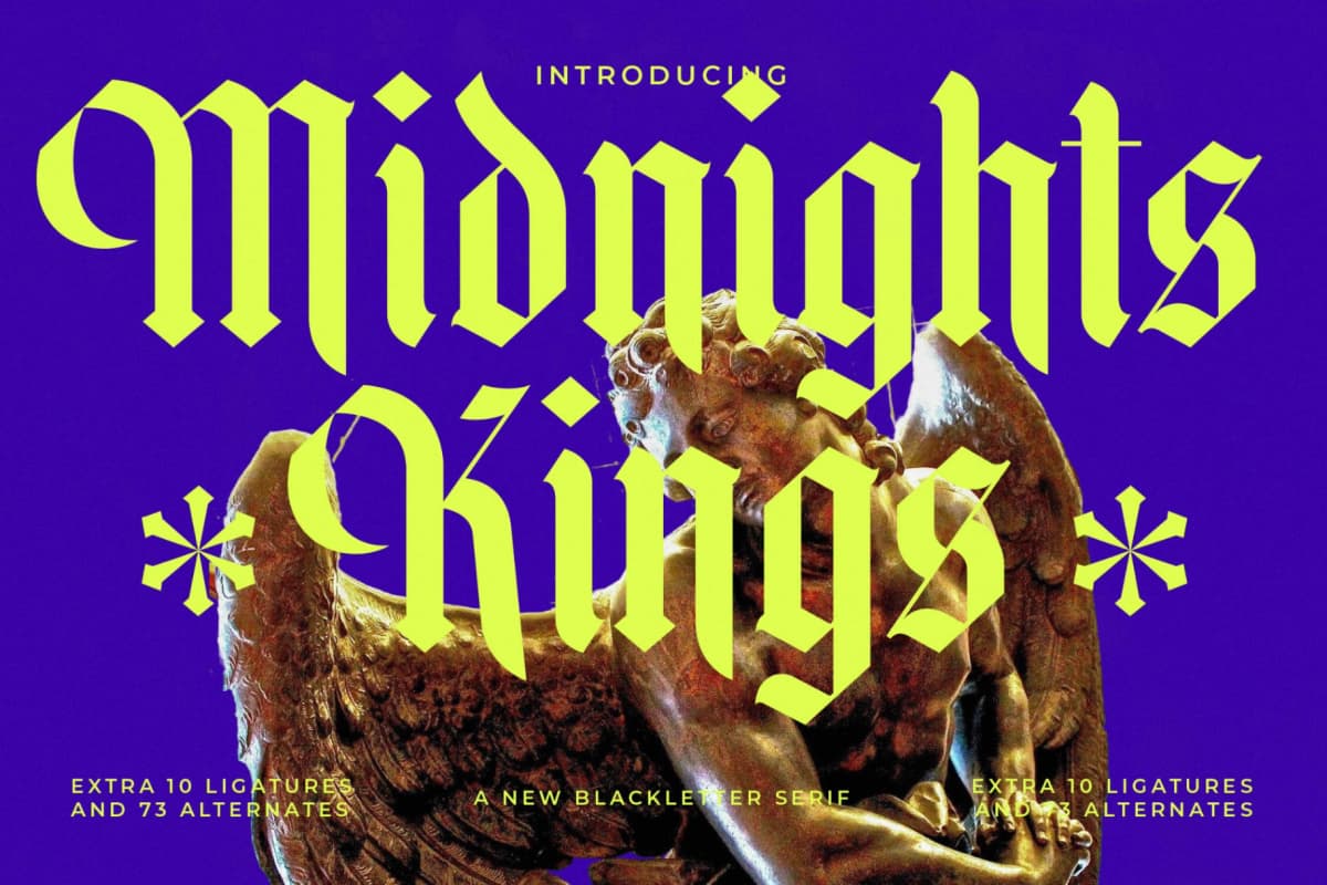 Preview 1 for Midnights Kings - New Blackletter Serif