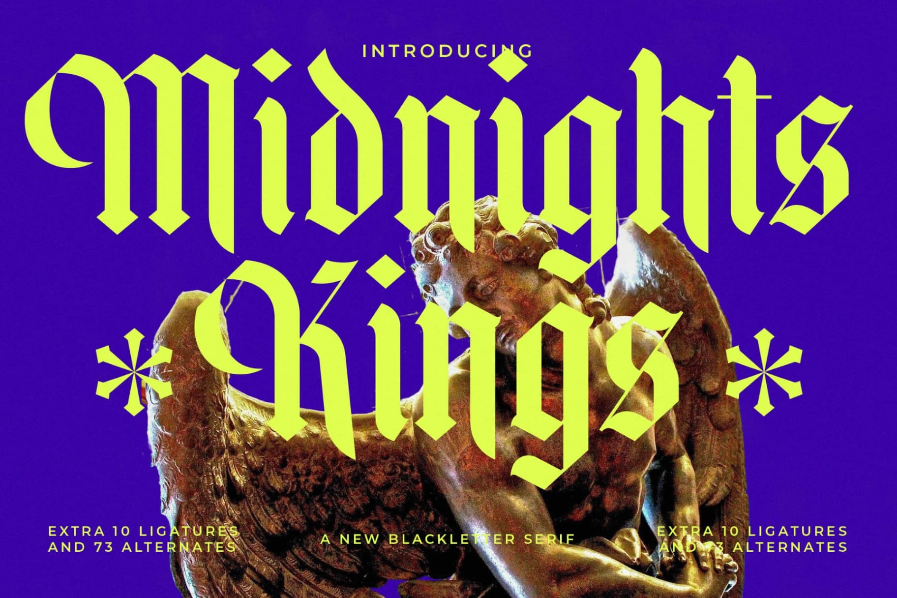 Preview of Midnights Kings - New Blackletter Serif font