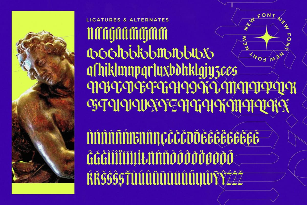 Preview 19 for Midnights Kings - New Blackletter Serif