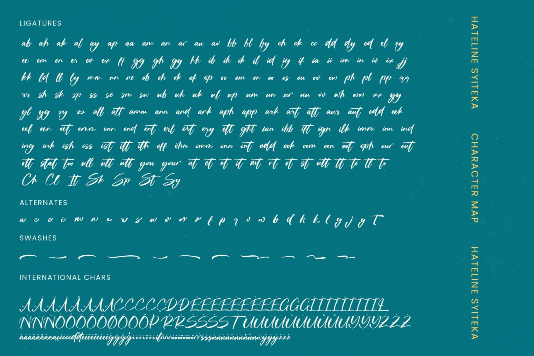 Preview 19 for Hateline Syiteka - Modern Brush Font