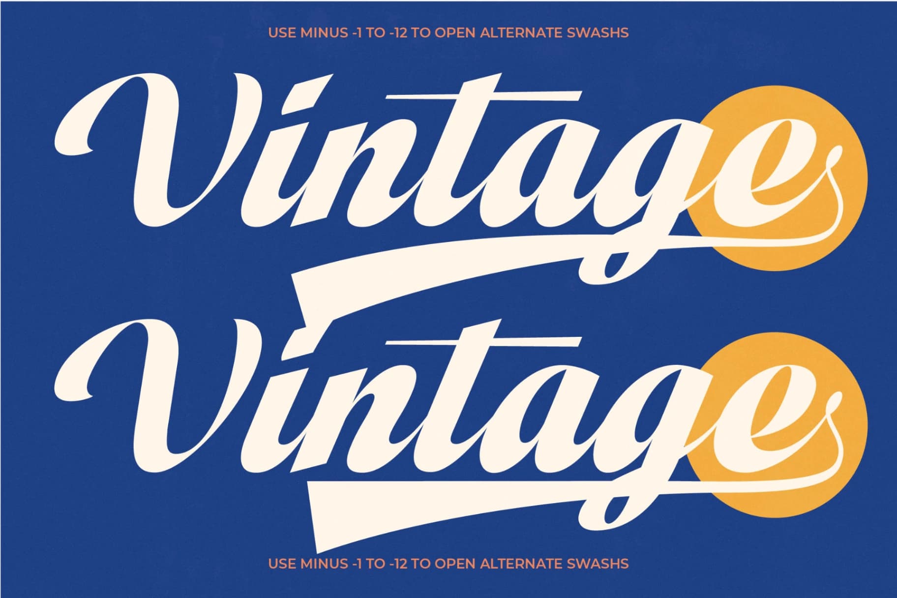 Preview 7 for Vintage Charge - Bold Script Font