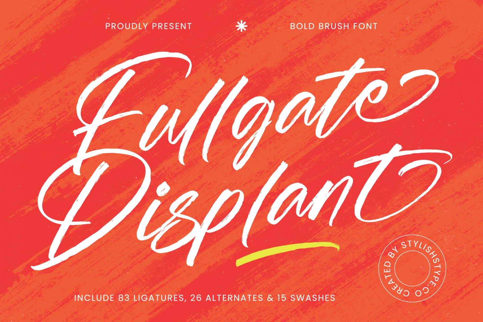 Preview of Fullgate Displant - Bold Brush Font font