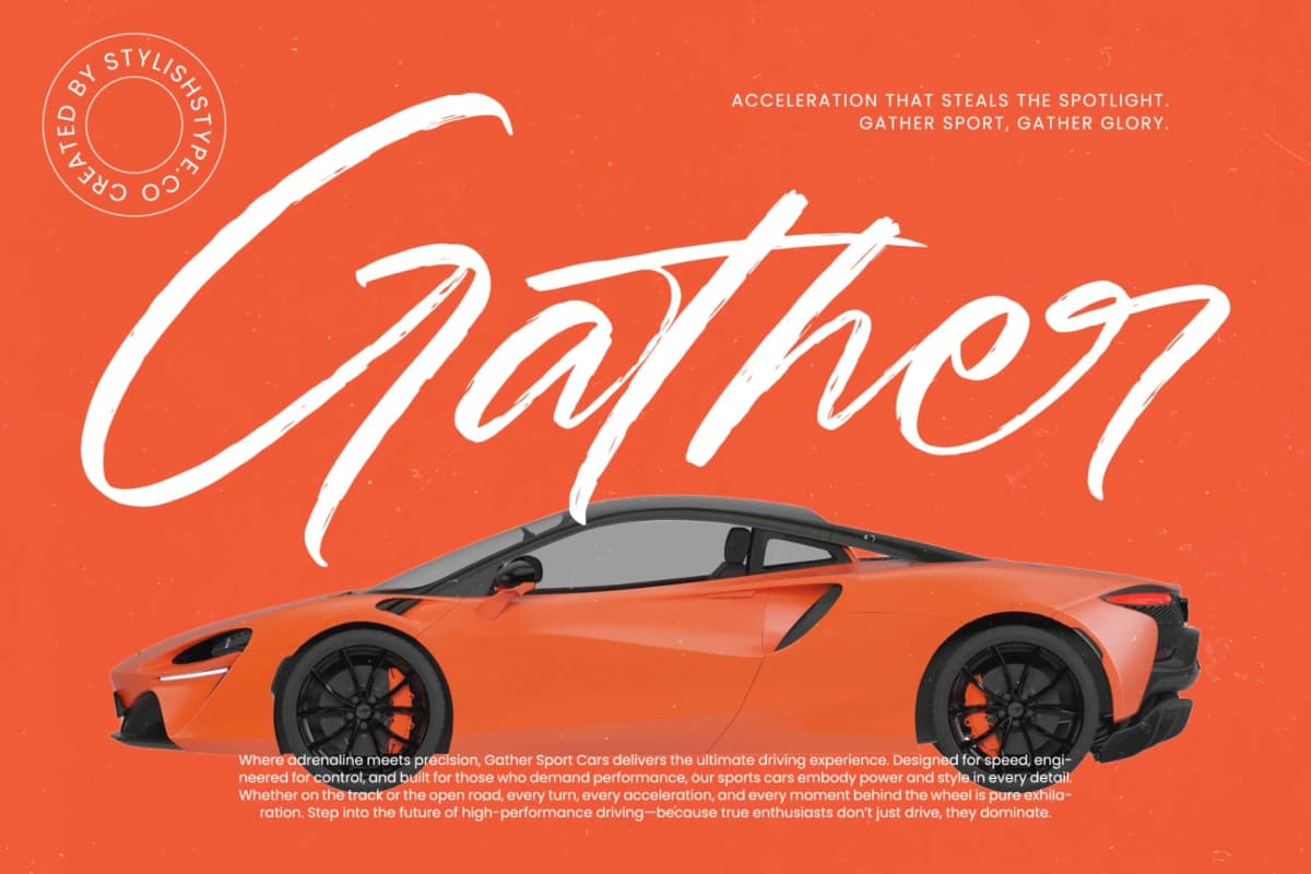 Fullgate Displant - Bold Brush Font font preview 7