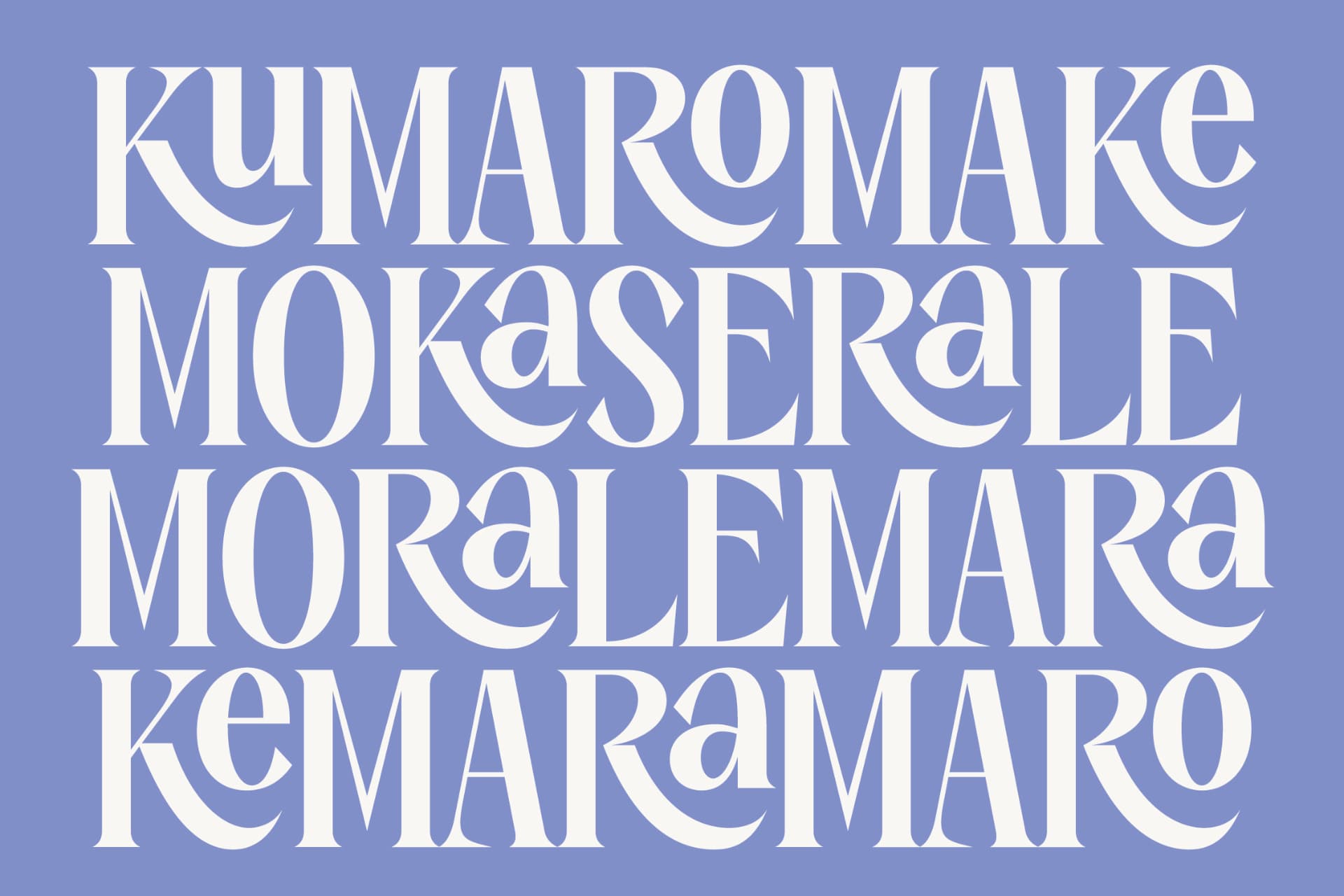 Preview 8 for Kenora Groovy - Bold Serif Display Font