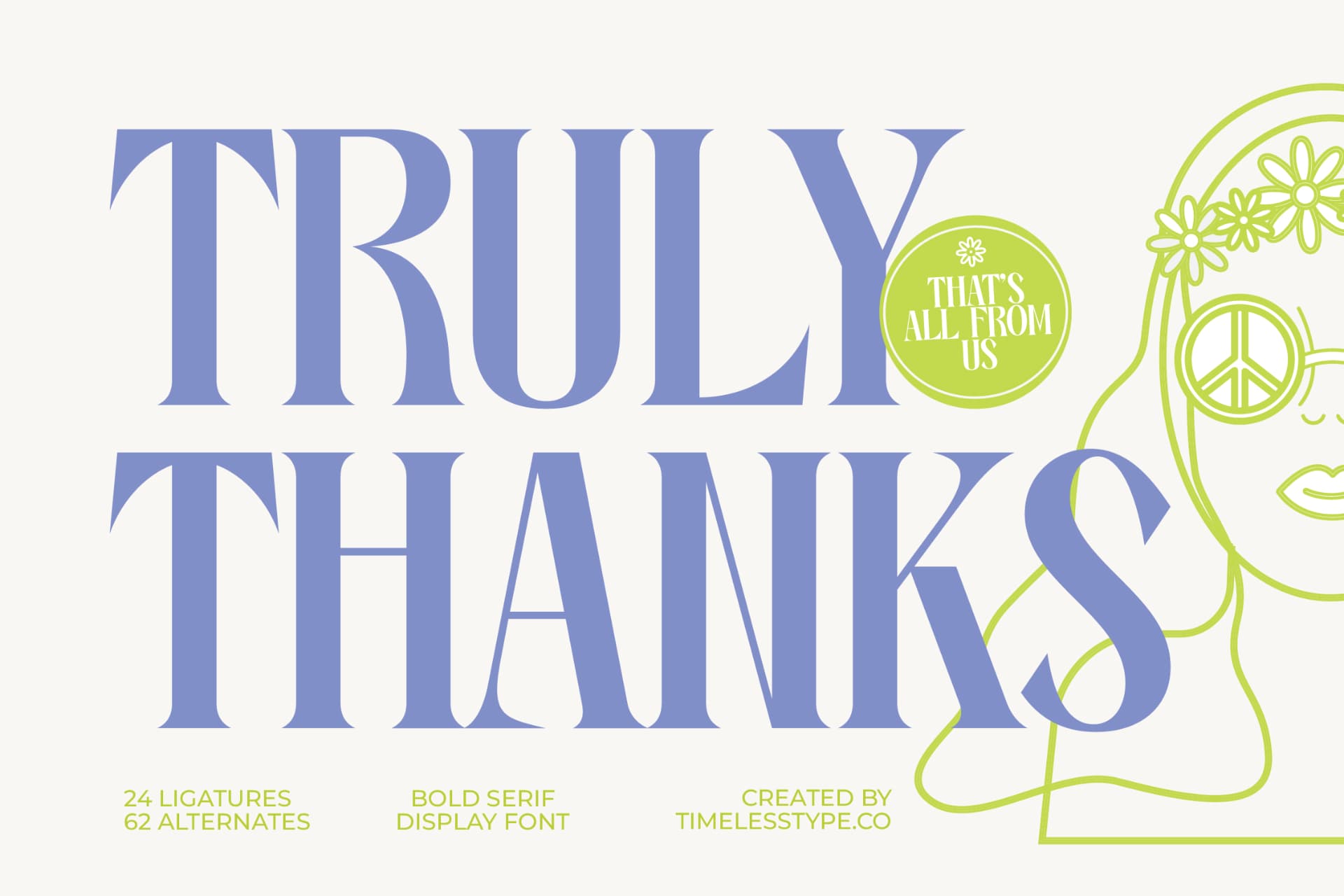 Preview 20 for Kenora Groovy - Bold Serif Display Font