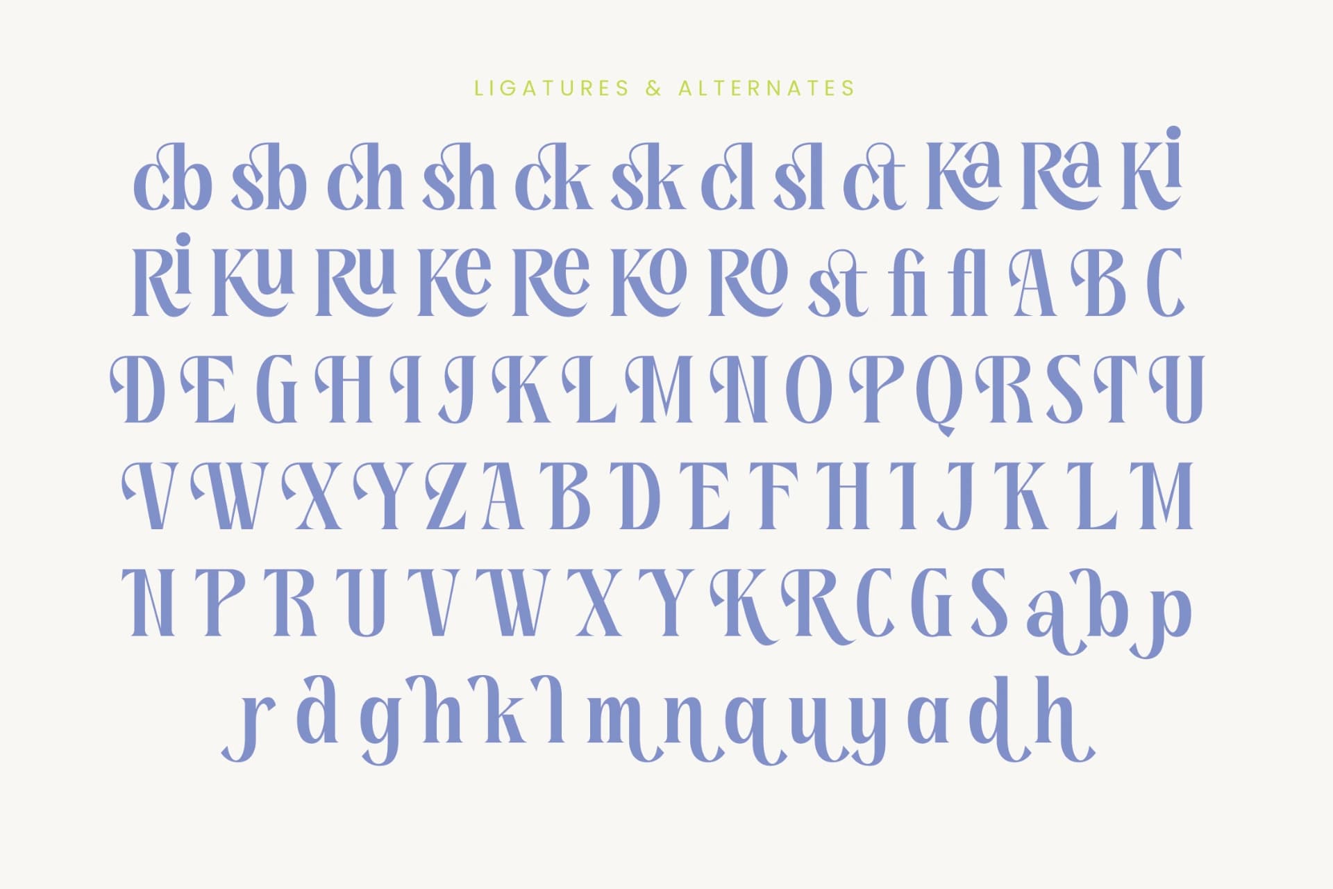 Preview 18 for Kenora Groovy - Bold Serif Display Font