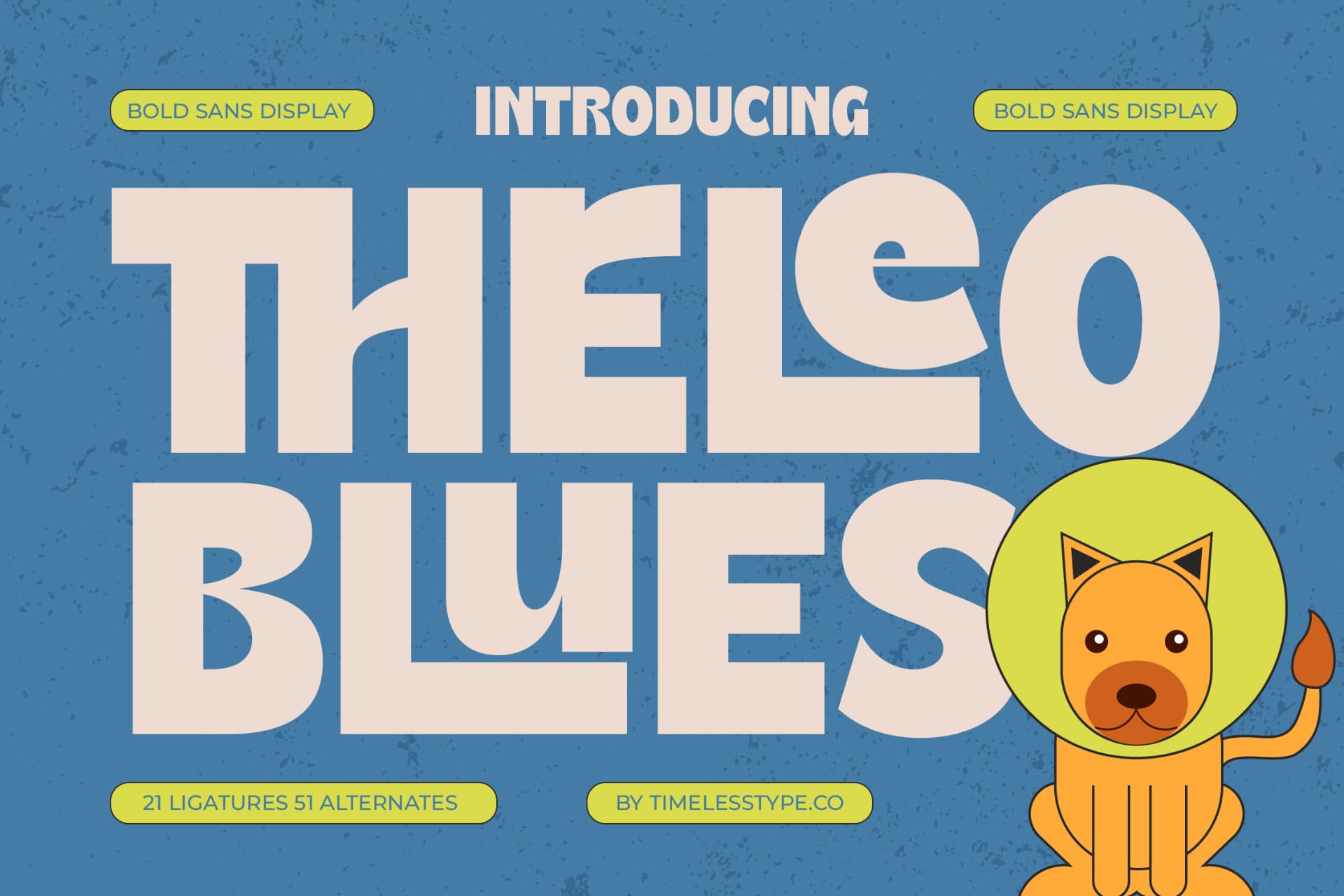 Preview 1 for Theleo Blues - Bold Sans Display Font