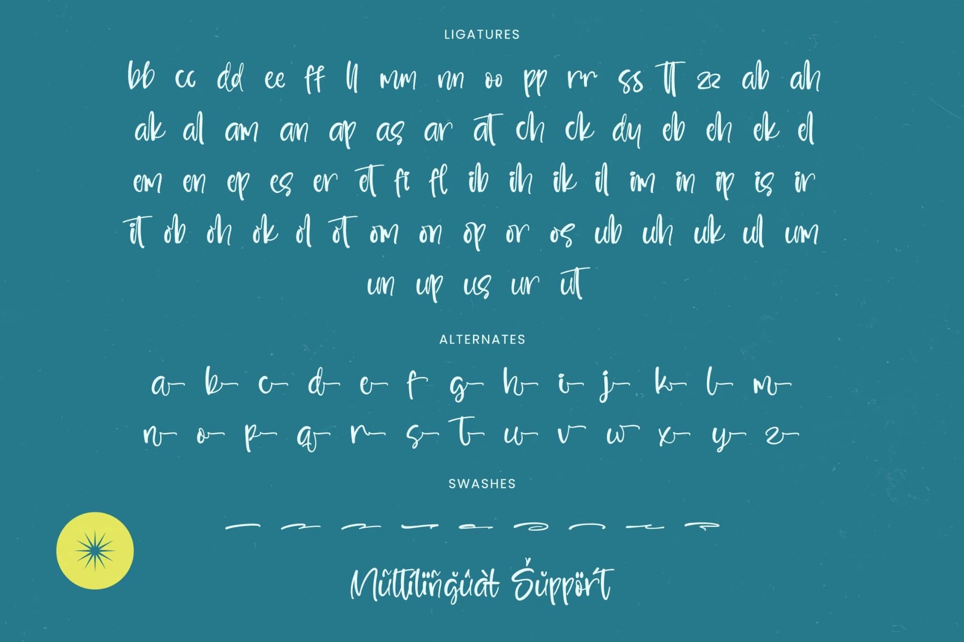 Preview 19 for Glistening Rhythm - Bold Handwritten Font