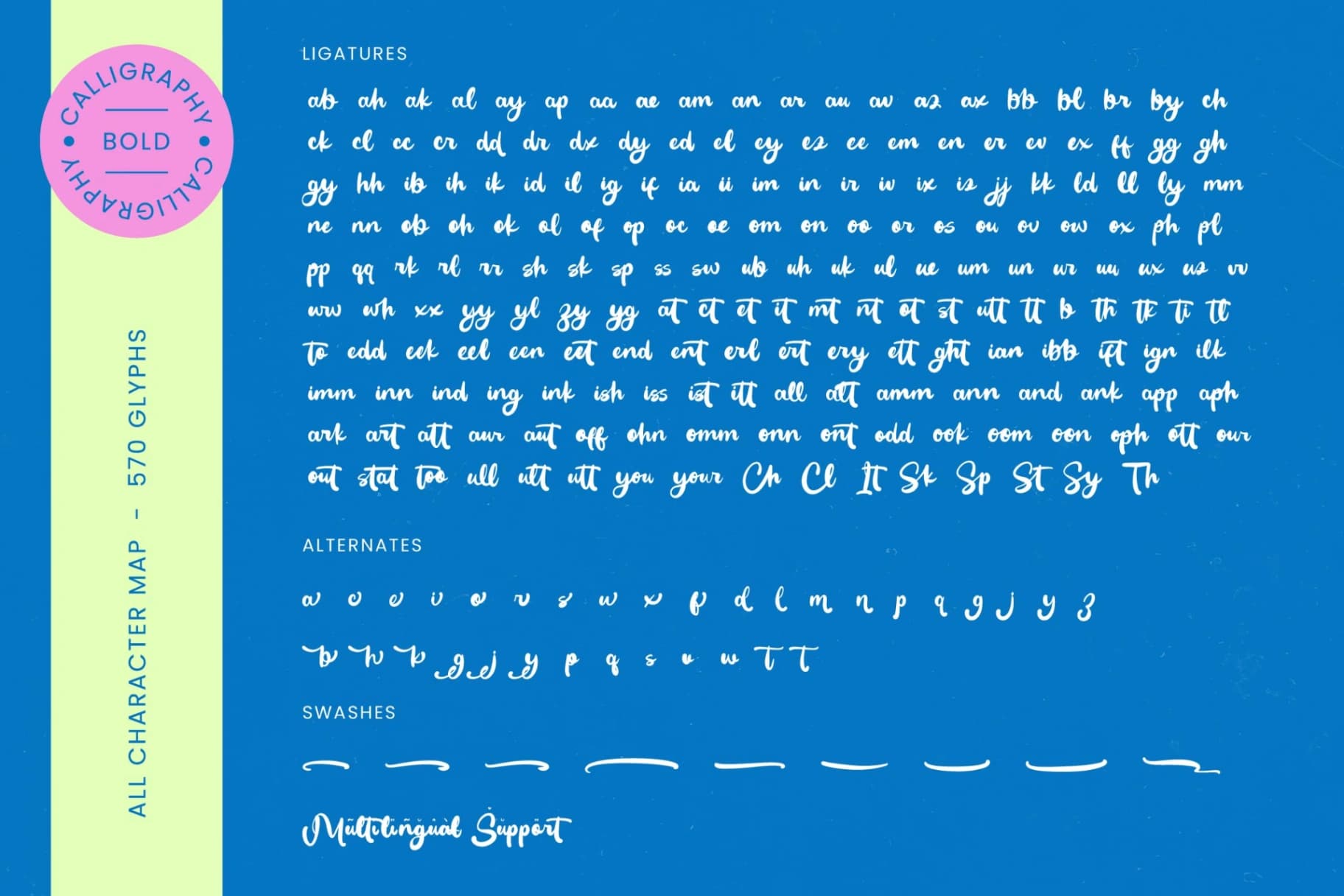 Preview 19 for Create Paint - Bold Calligraphy Font