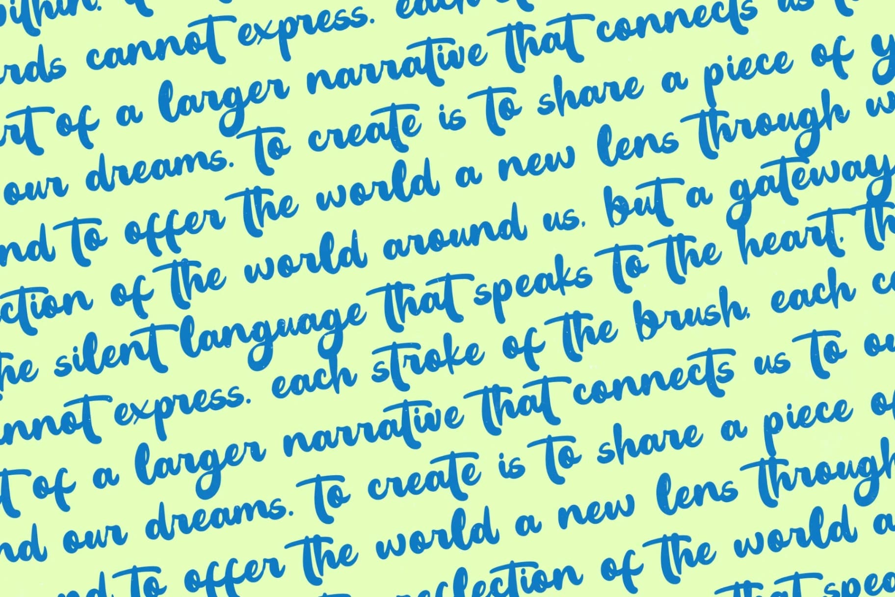 Preview 13 for Create Paint - Bold Calligraphy Font