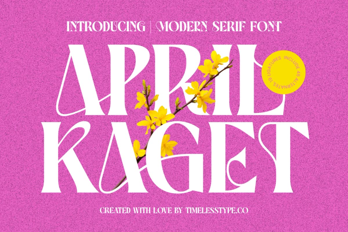 Preview 1 for April Kaget - Modern Serif Font