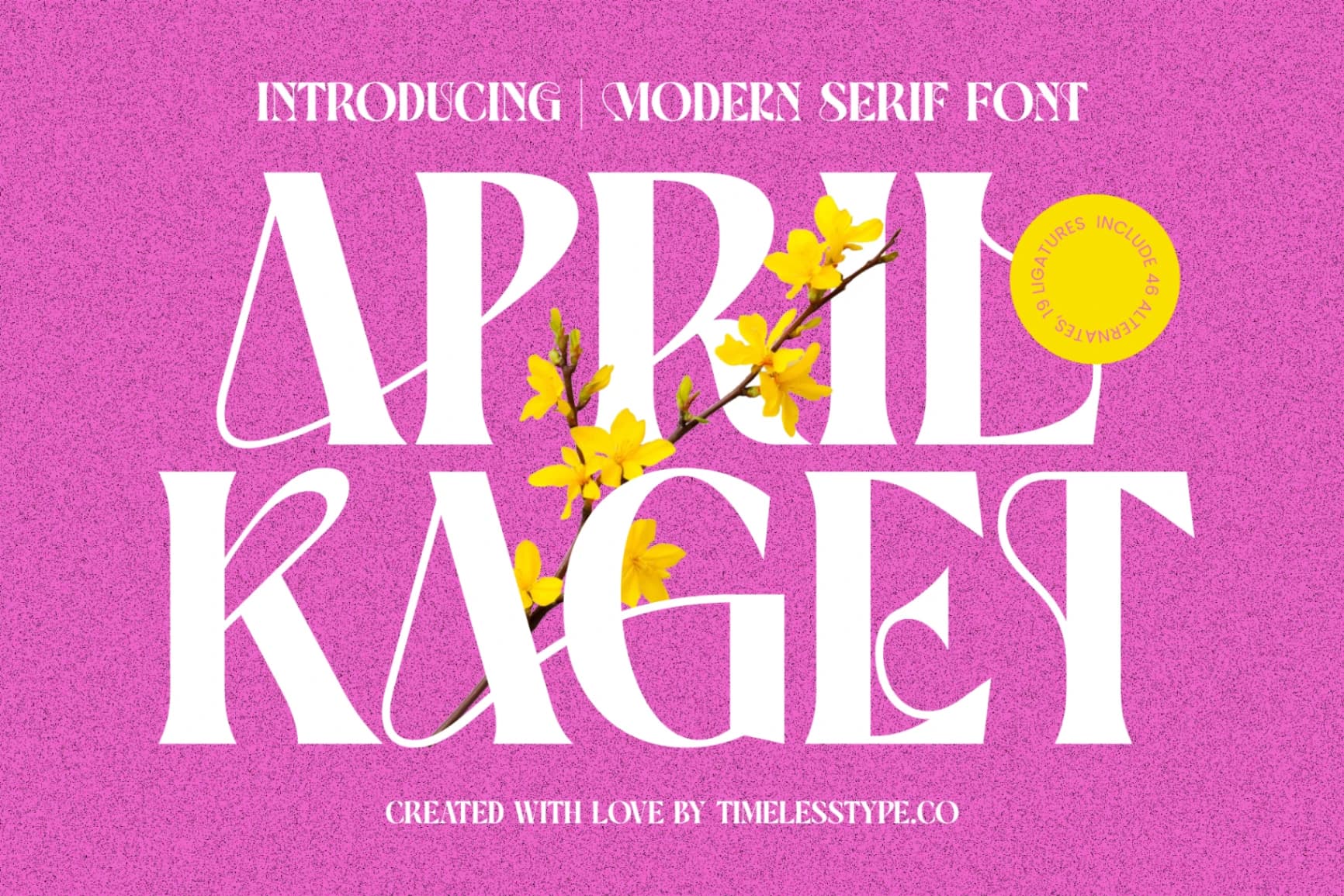 Preview of April Kaget - Modern Serif Font font