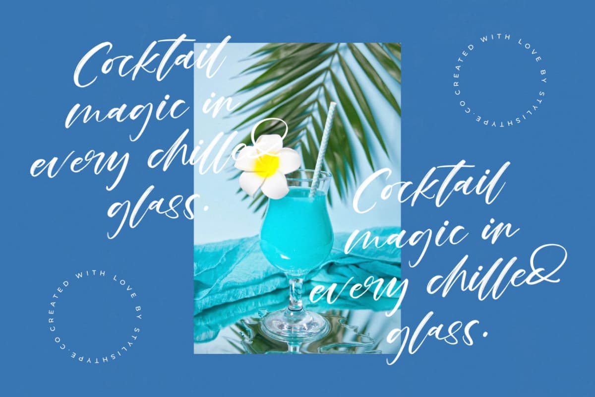 Ankara Stream - Modern Handbrush Script font preview 5