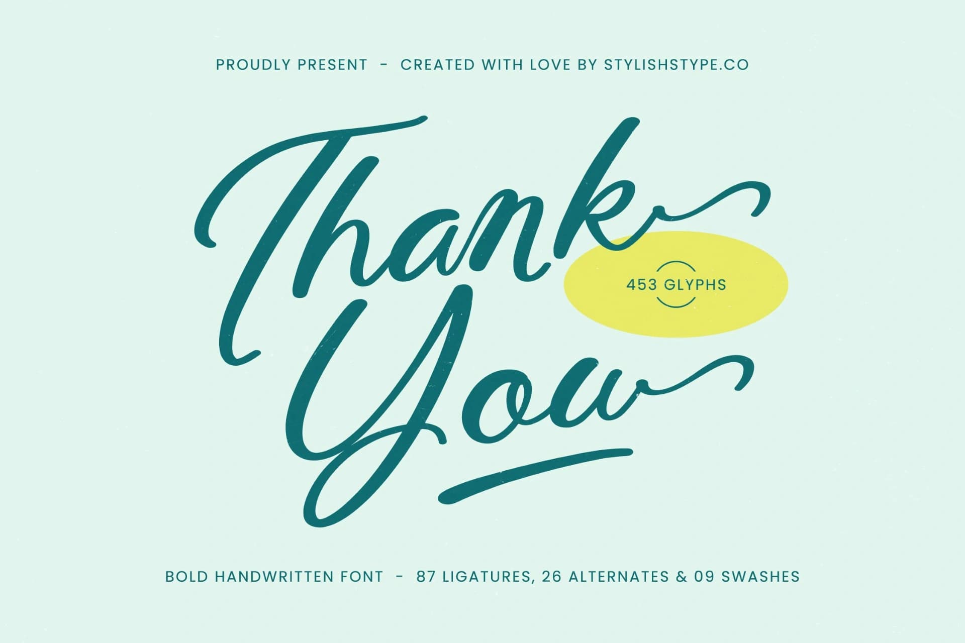 Preview 20 for Amlerish Stagnate - Bold Handwritten Font