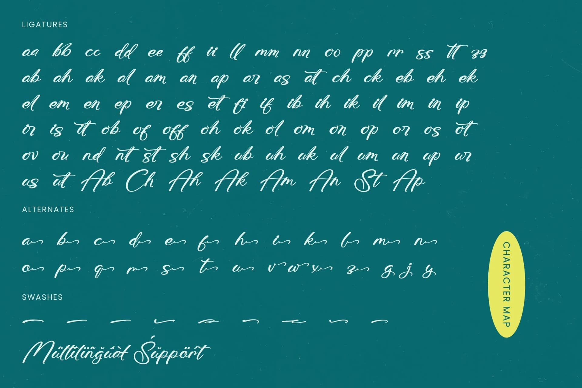 Preview 19 for Amlerish Stagnate - Bold Handwritten Font