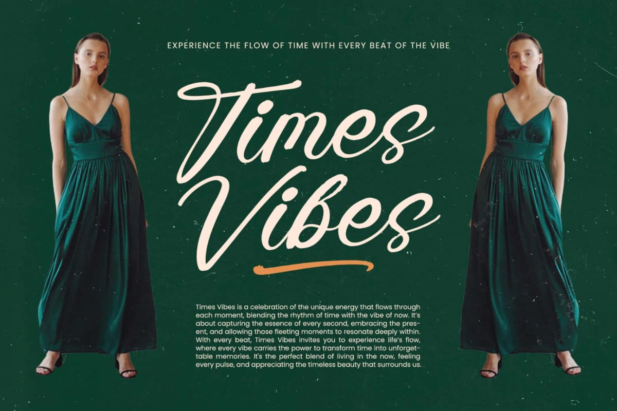 Radiate Yethina - Modern Script Font font preview 5