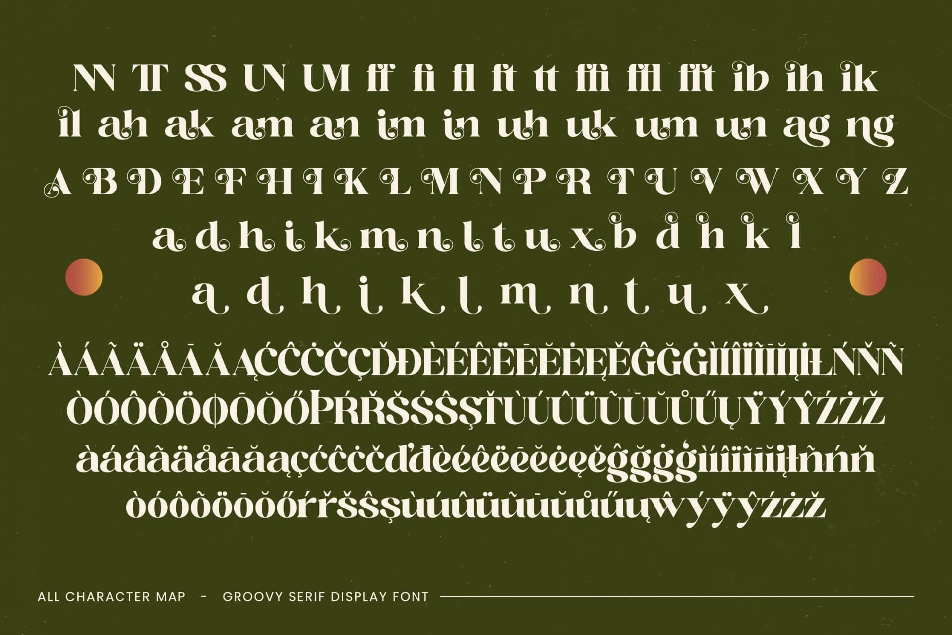 Preview 19 for Adeline Mahila - Groovy Serif Display Font