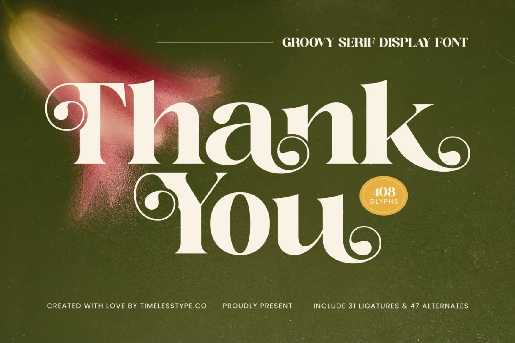 Preview 20 for Adeline Mahila - Groovy Serif Display Font
