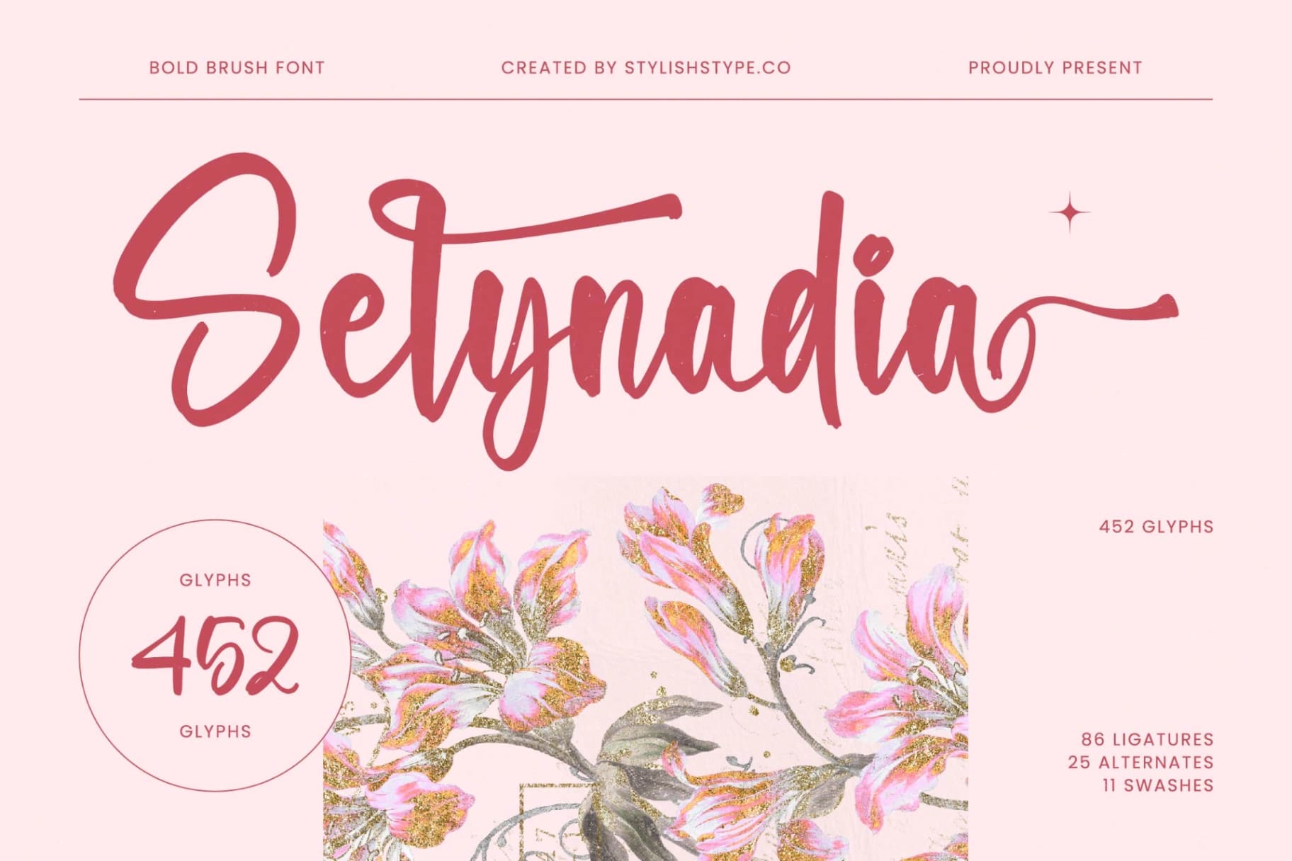Preview of Selynadia - Bold Brush Font font
