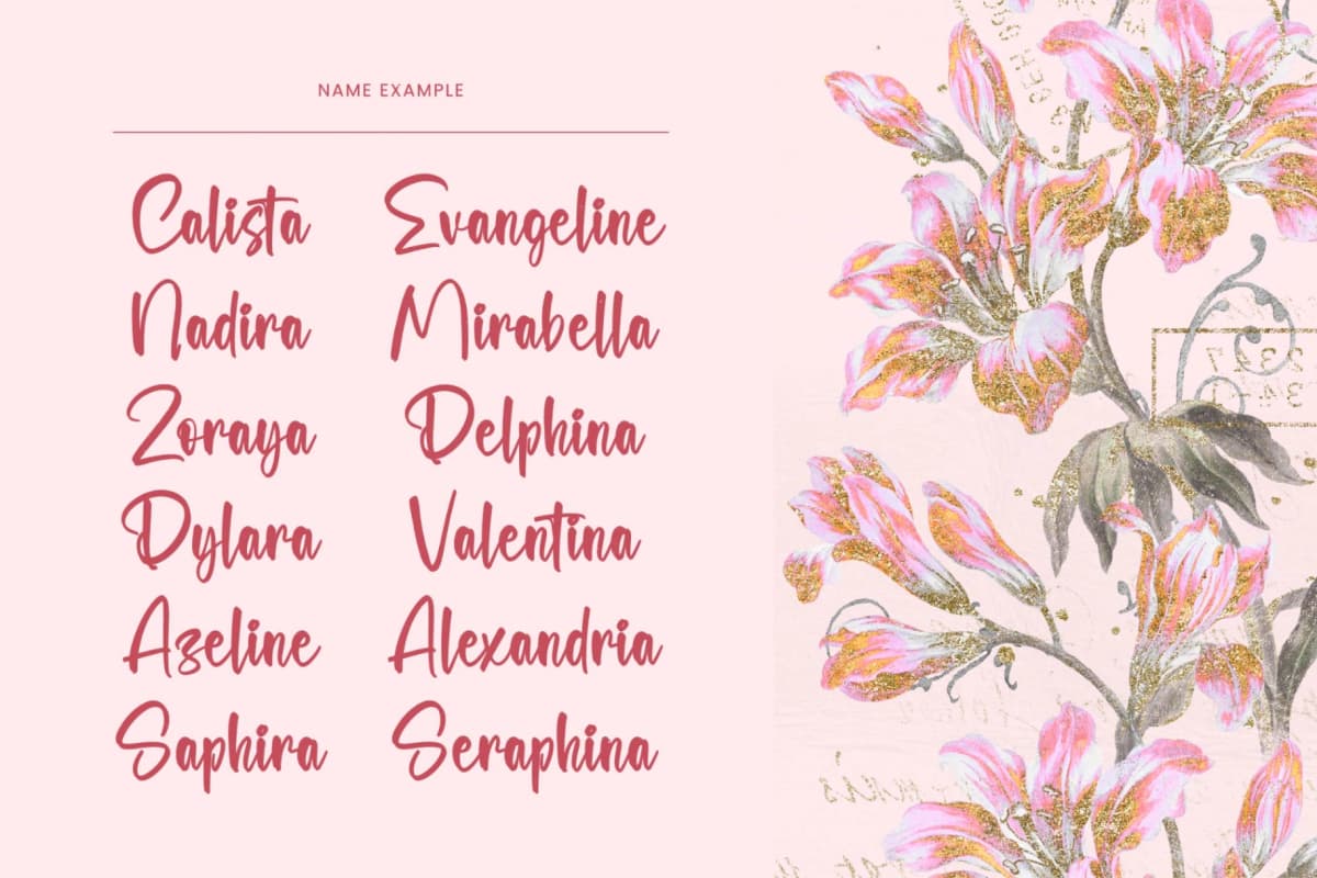 Preview 6 for Selynadia - Bold Brush Font