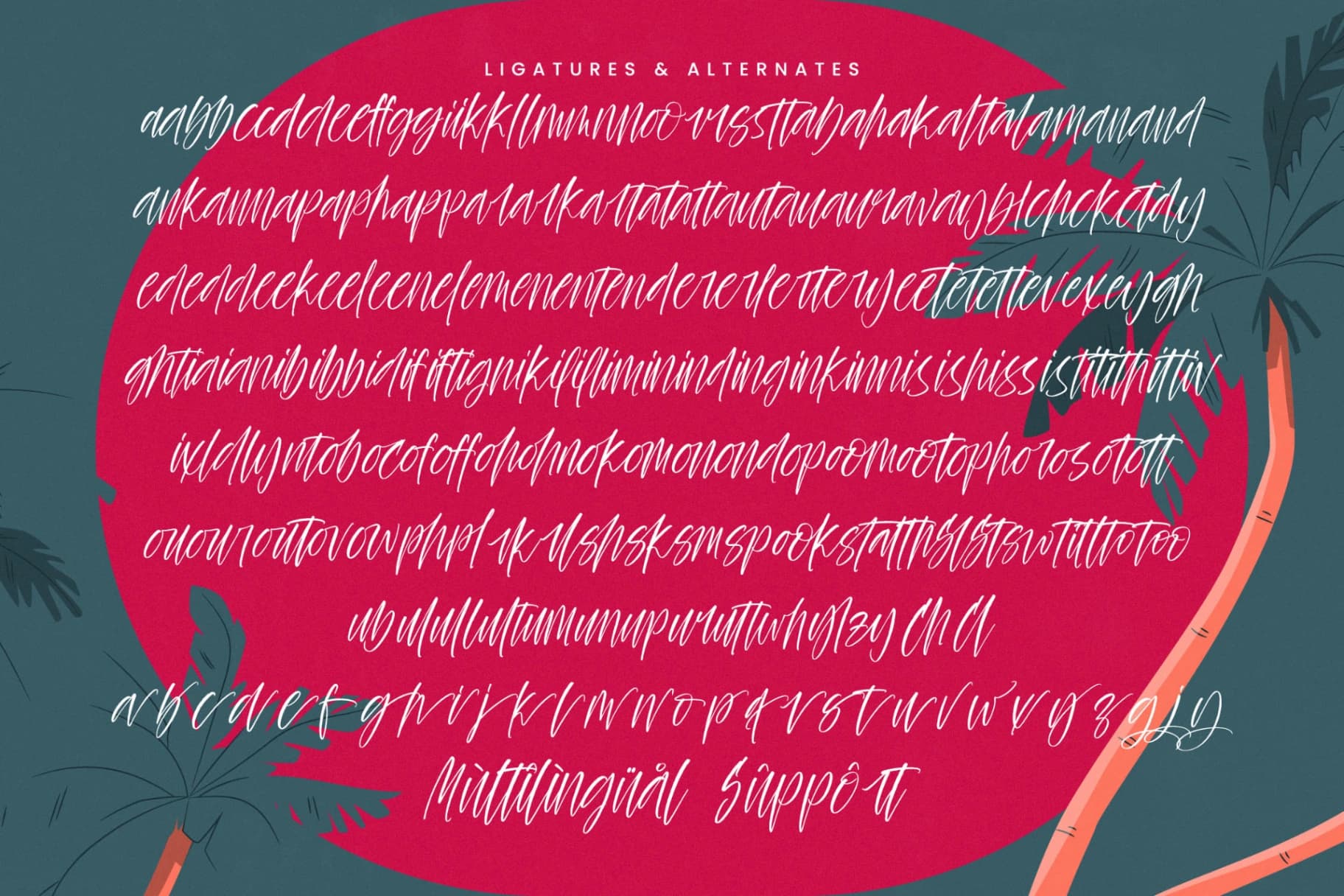 Preview 19 for Palm Vibes - Modern Handwritten Font
