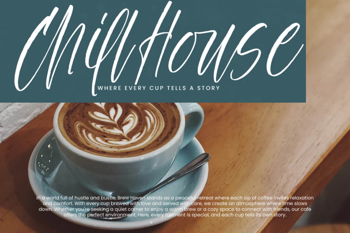 Palm Vibes - Modern Handwritten Font font preview 9