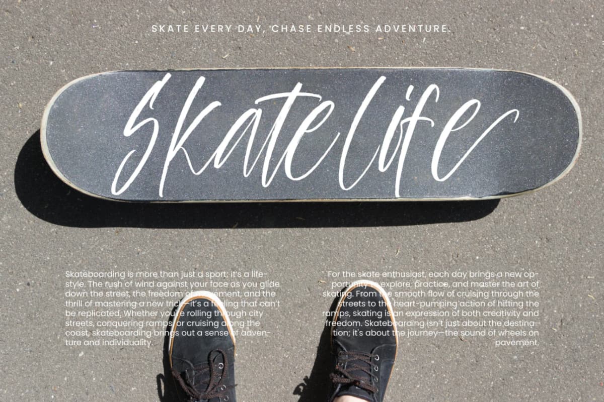 Palm Vibes - Modern Handwritten Font font preview 14