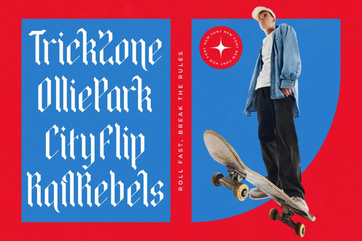 Preview 5 for Bold Riot - New Blackletter Font