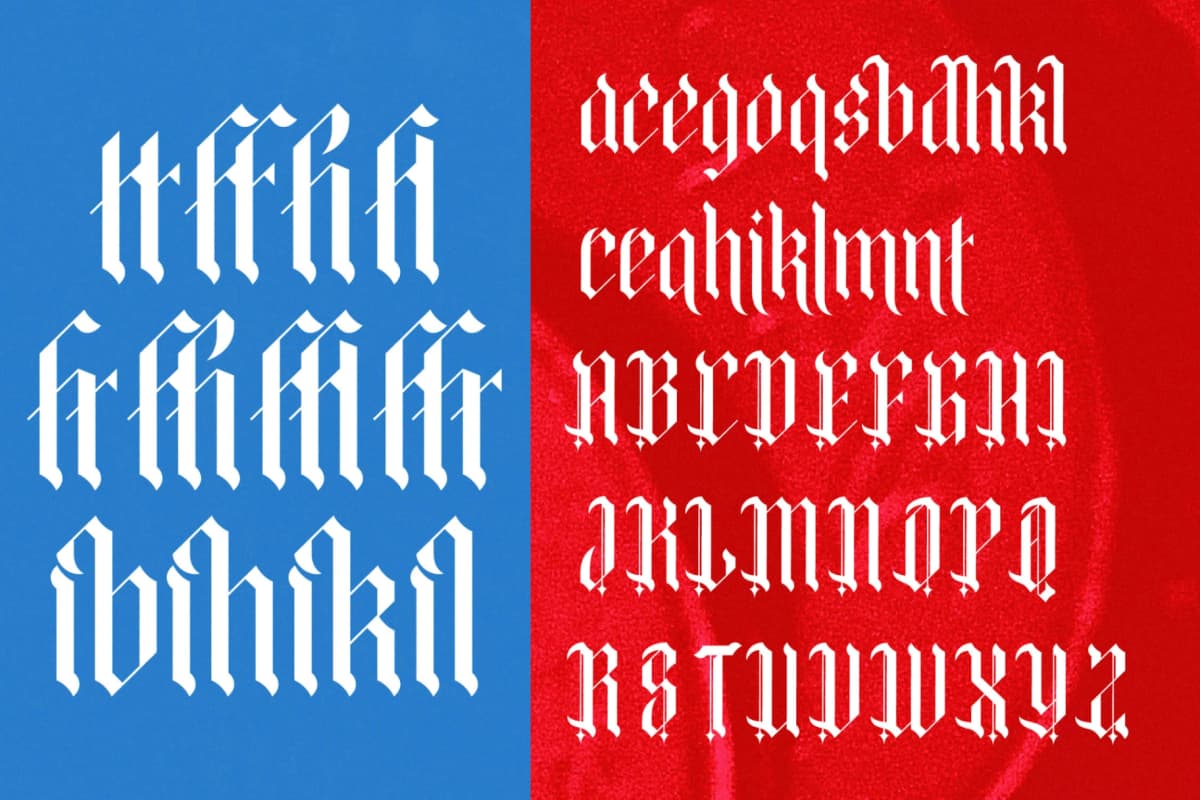Preview 19 for Bold Riot - New Blackletter Font