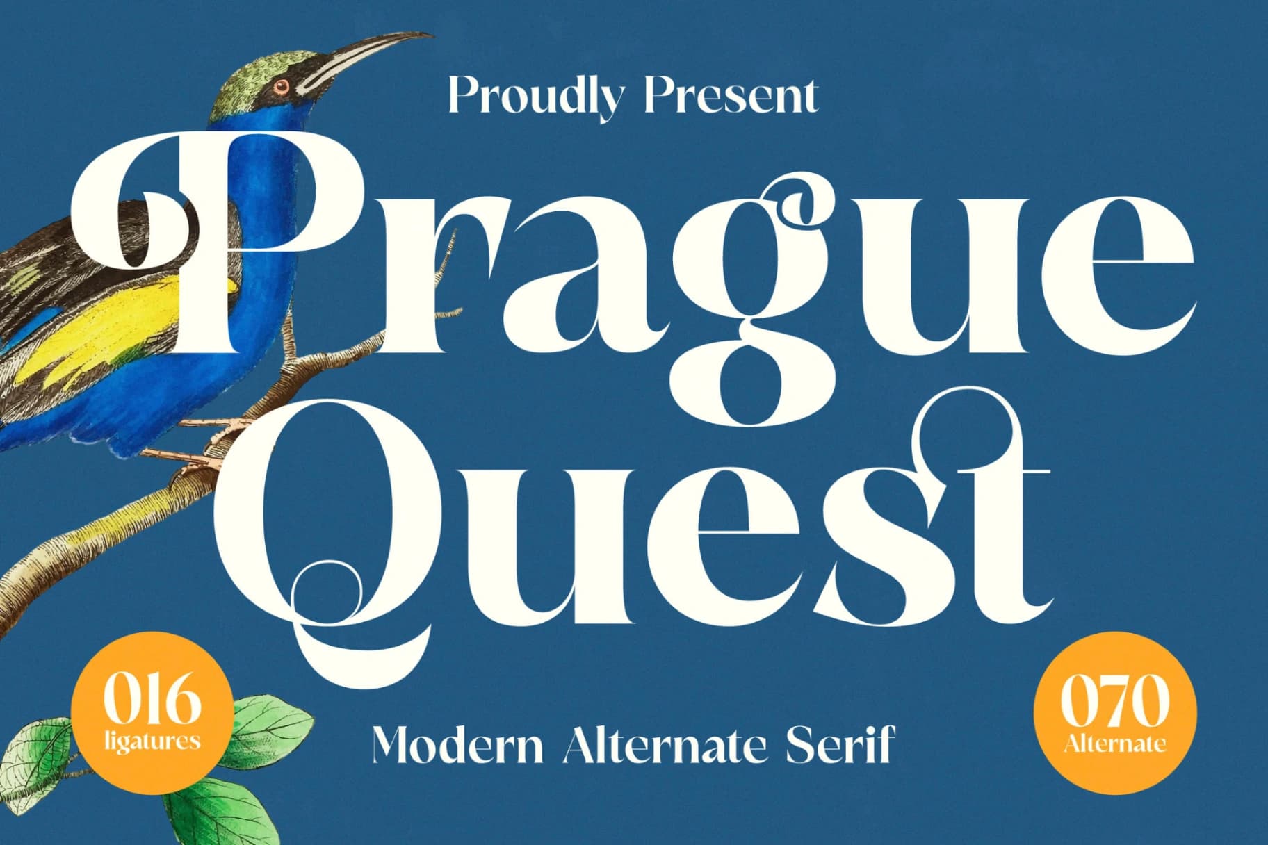 Preview of Prague Quest - Modern Alternate Serif font