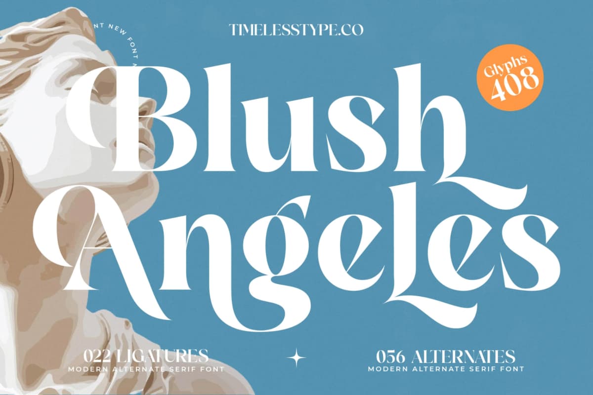 Blush Angeles - Modern Alternate Serif Font font preview 1