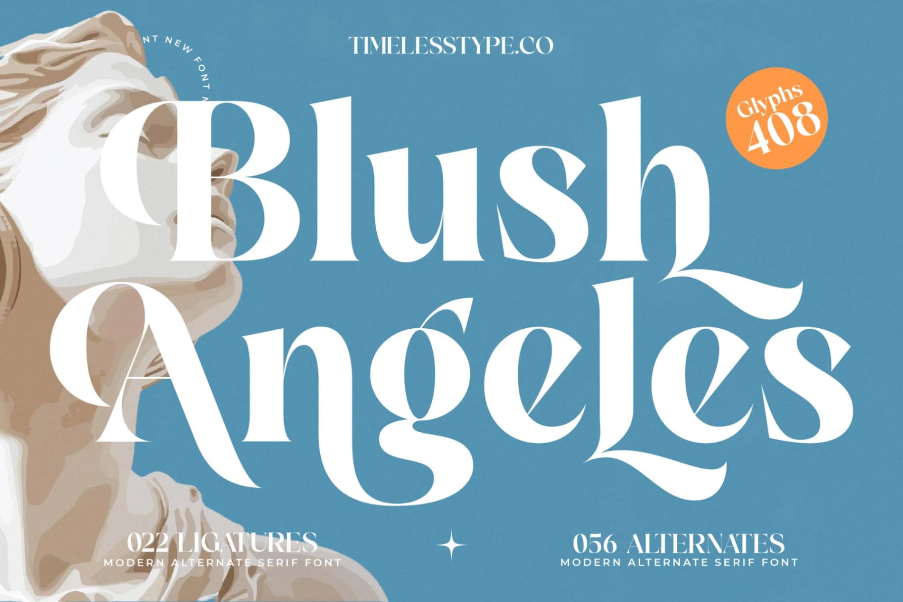 Preview 1 for Blush Angeles - Modern Alternate Serif Font