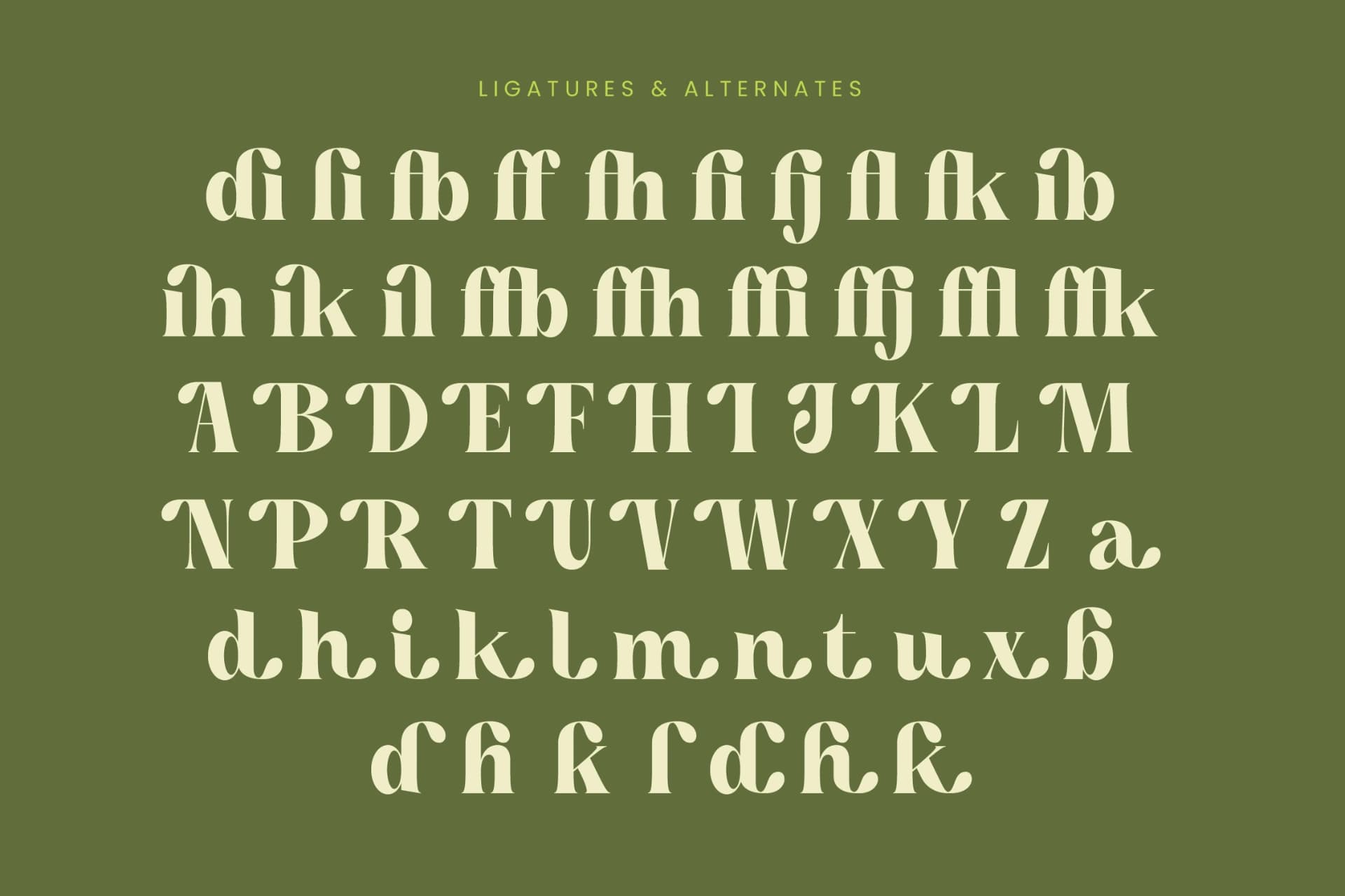 Preview 18 for Buffery Reflika - Modern Bold Serif Font
