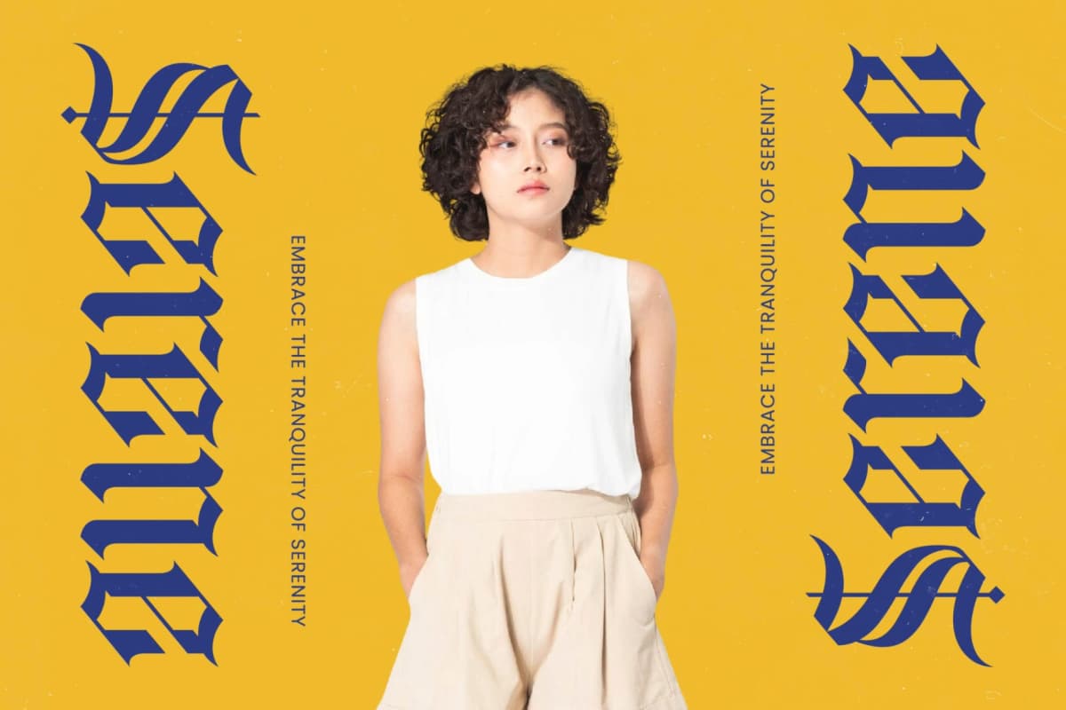 Bluster Elation - Stylish Blackletter Font font preview 2