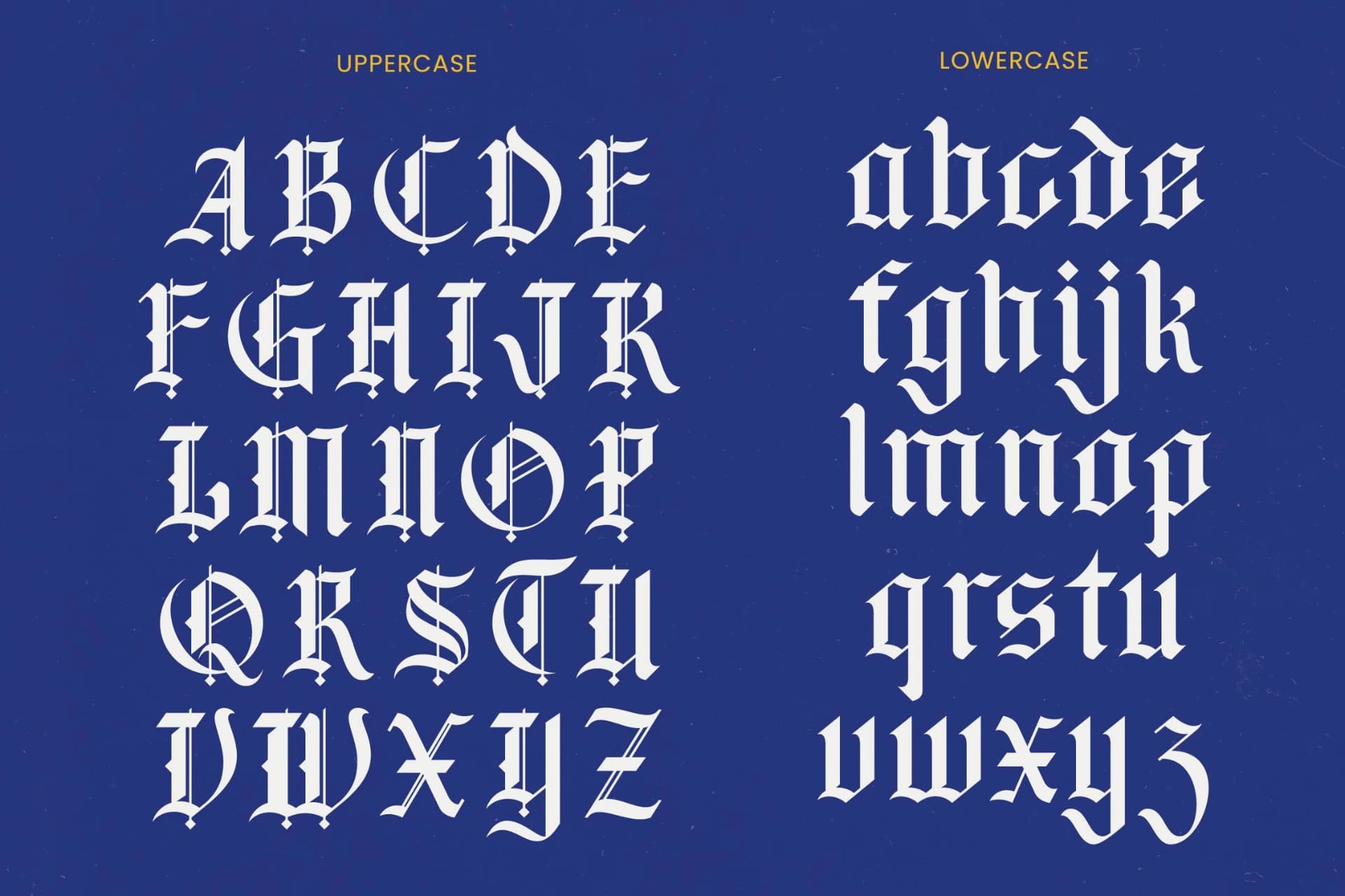 Preview 18 for Bluster Elation - Stylish Blackletter Font
