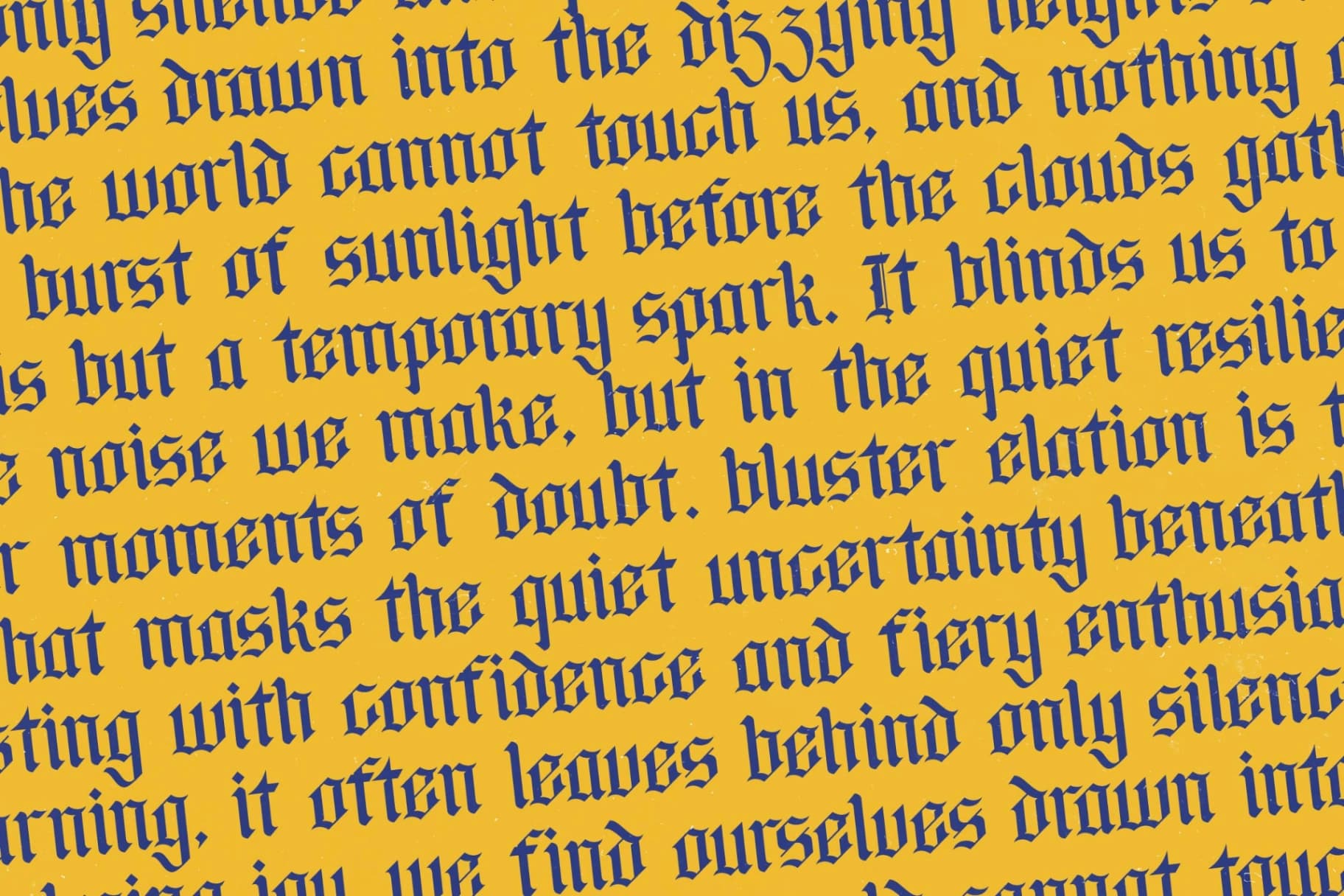 Preview 14 for Bluster Elation - Stylish Blackletter Font
