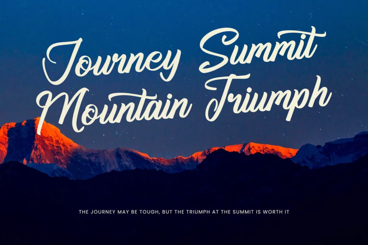 Janthika Kertylan - Modern Brush Font font preview 17