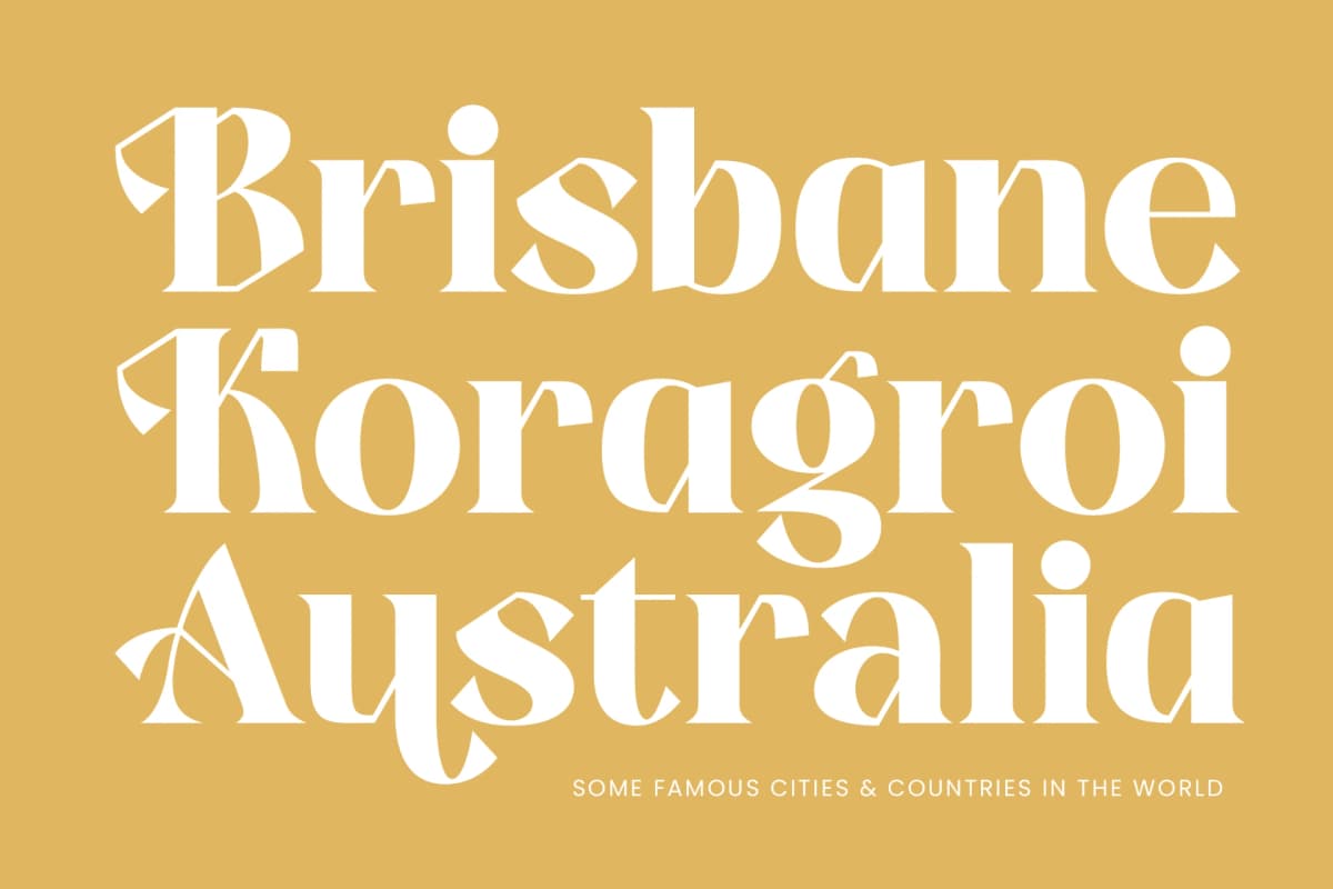 Kavare - Bold Serif Typeface font preview 16
