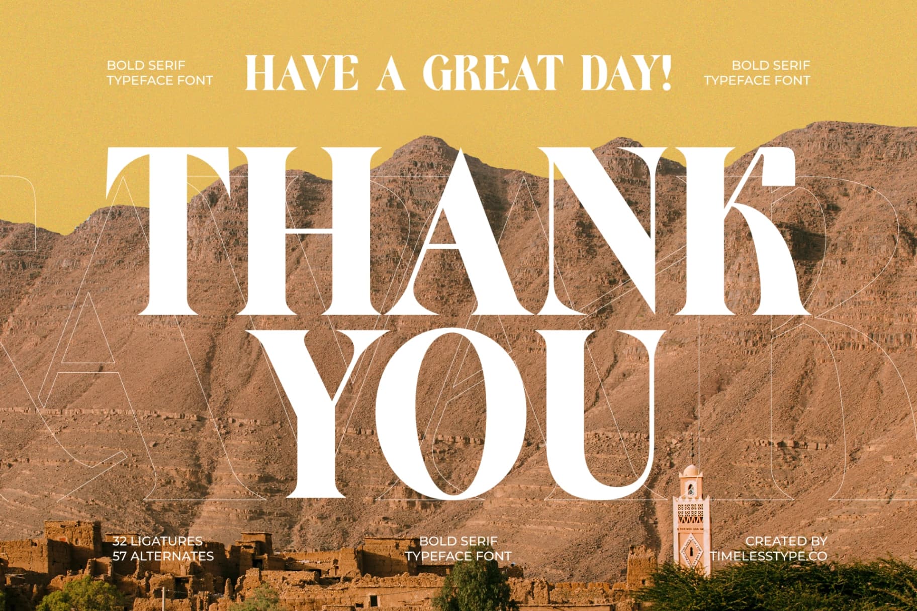Preview 20 for Kavare - Bold Serif Typeface
