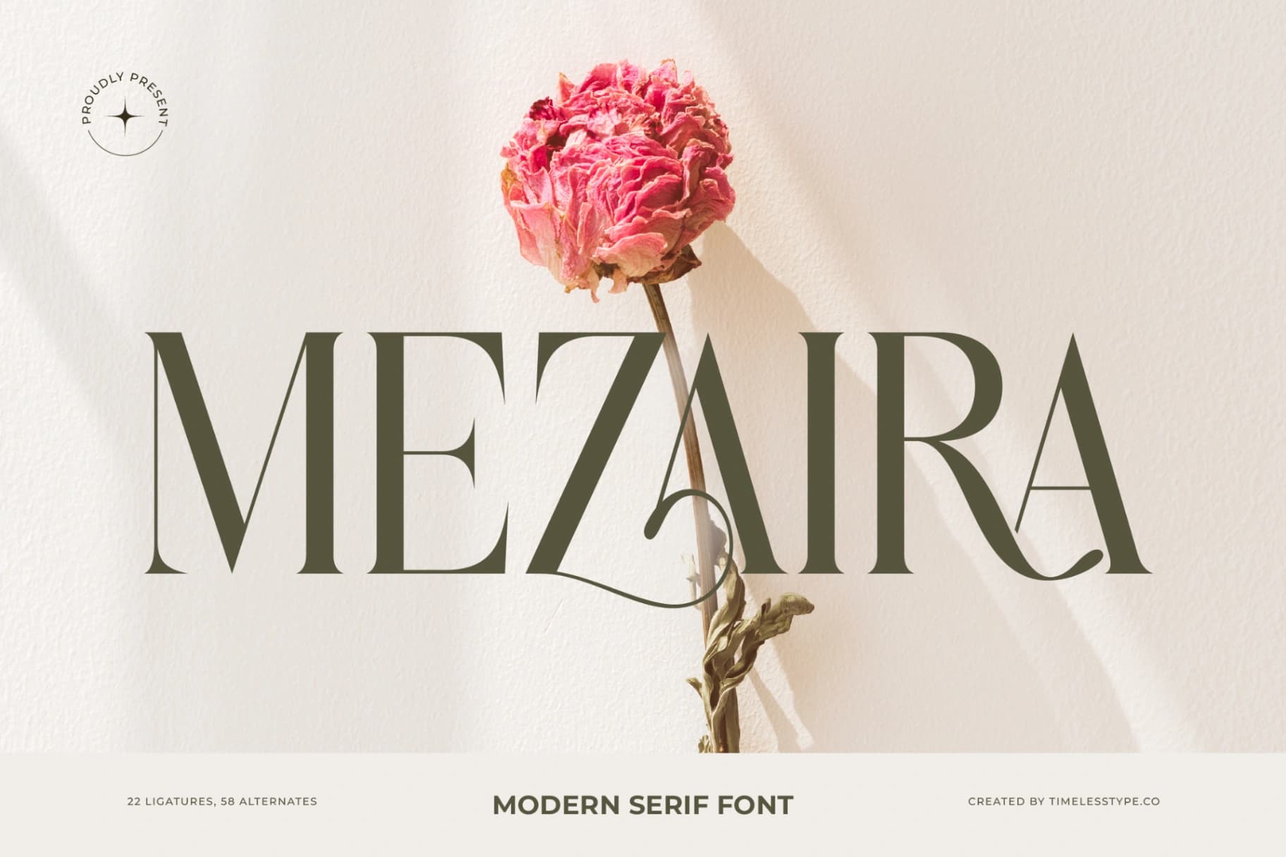 Preview of Mezaira - Modern Serif Font font