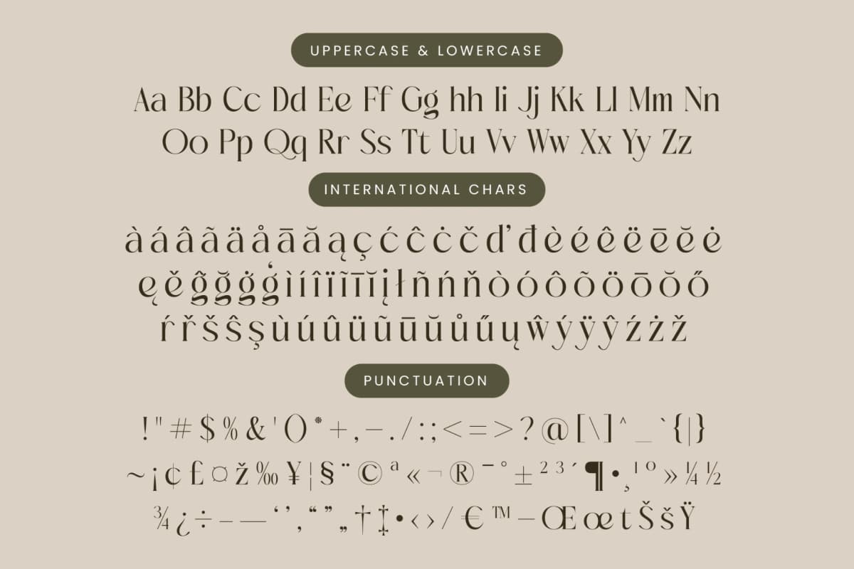 Preview 19 for Mezaira - Modern Serif Font