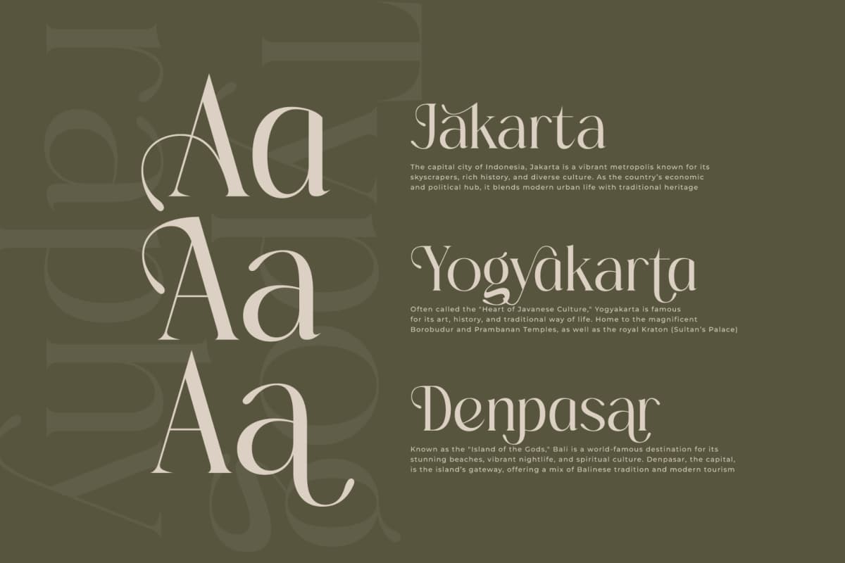 Preview 12 for Mezaira - Modern Serif Font