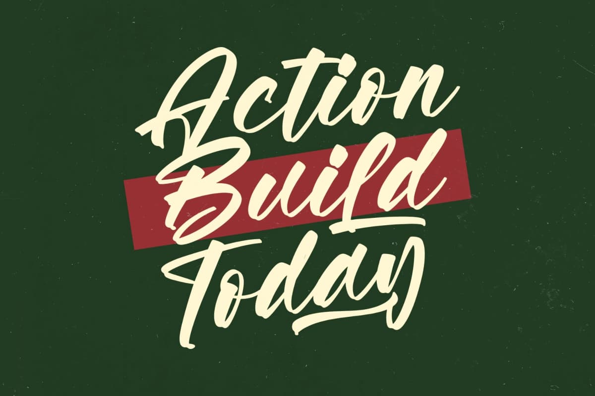 Vaughn Daniel - Bold Handwritten Font font preview 4