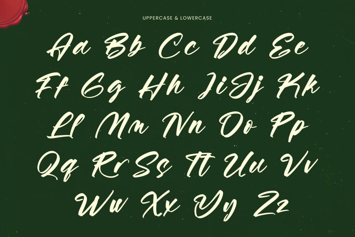 Vaughn Daniel - Bold Handwritten Font font preview 17